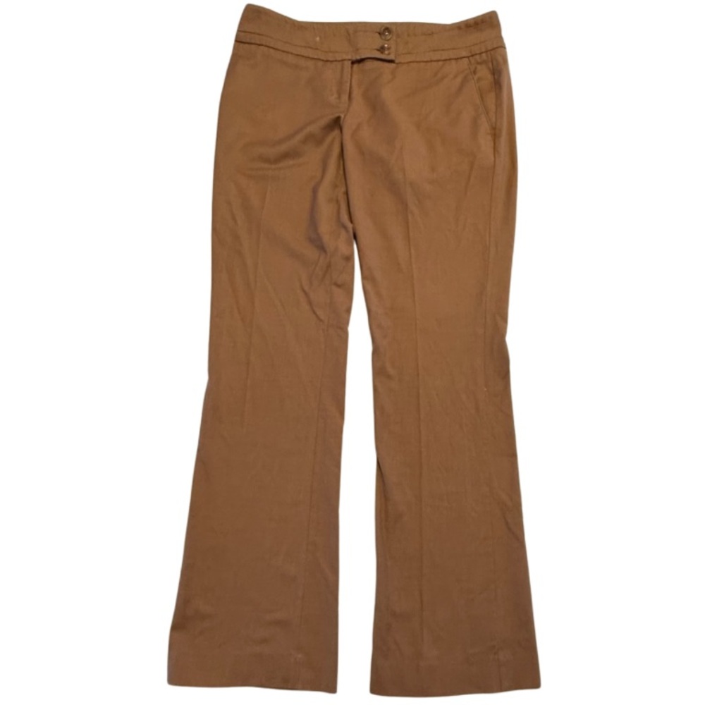 The Limited Drew Fit Dress Pants Women Sz 6 Brown Flared Leg Inseam 32”